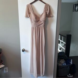 AZAZIE LIANNE A Line Chiffon Dress